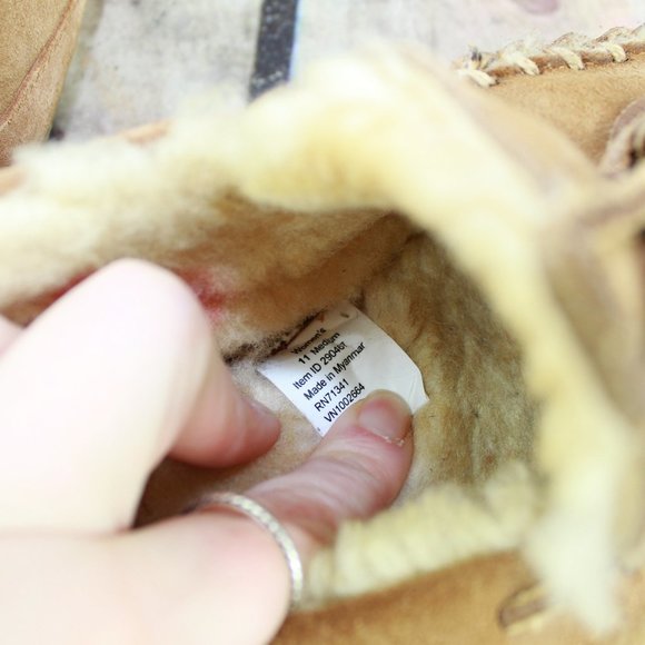 LL BEAN Wicked Good Camp Moccasins Slippers Sz 11 - Picture 9 of 9